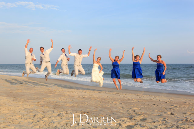 photo of An Emerald Isle beach wedding in North Carolina trash the dress