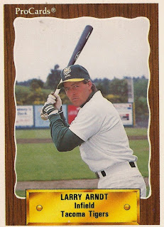 Larry Arndt 1990 Tacoma Tigers card