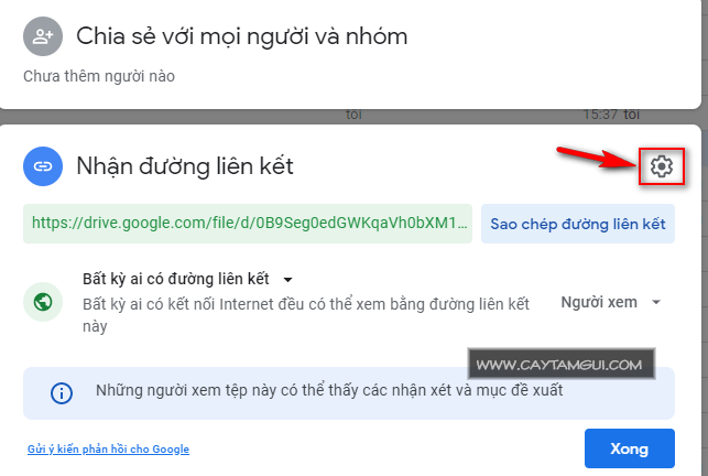 Hướng dẫn xóa, thay đổi cập nhật bảo mật link download trên Google Drive