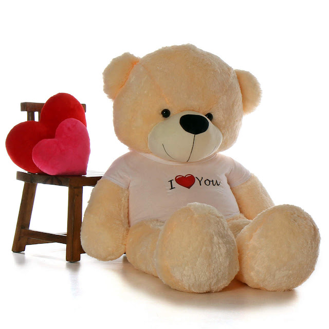 Cuddles red teddy bear