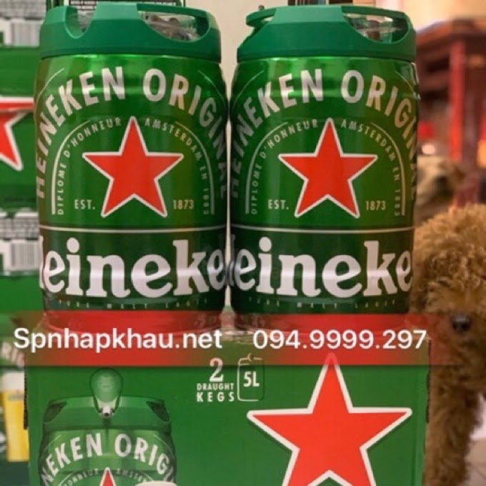 [Mã GRO0202 hoàn 8% đơn 300K] Bia Heineken Hà Lan Bình 5 Lít