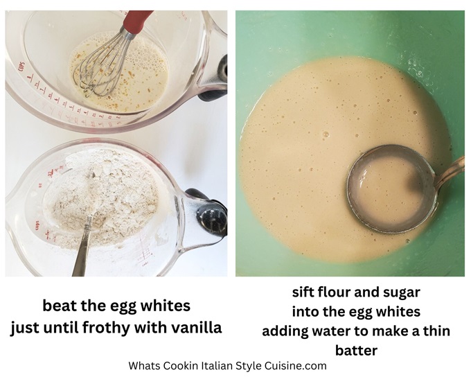 How to Make Fortune Cookies preparing the batter for homemade fortune cookies