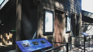 raptor house behind the Dorothy Pecaut Nature Center