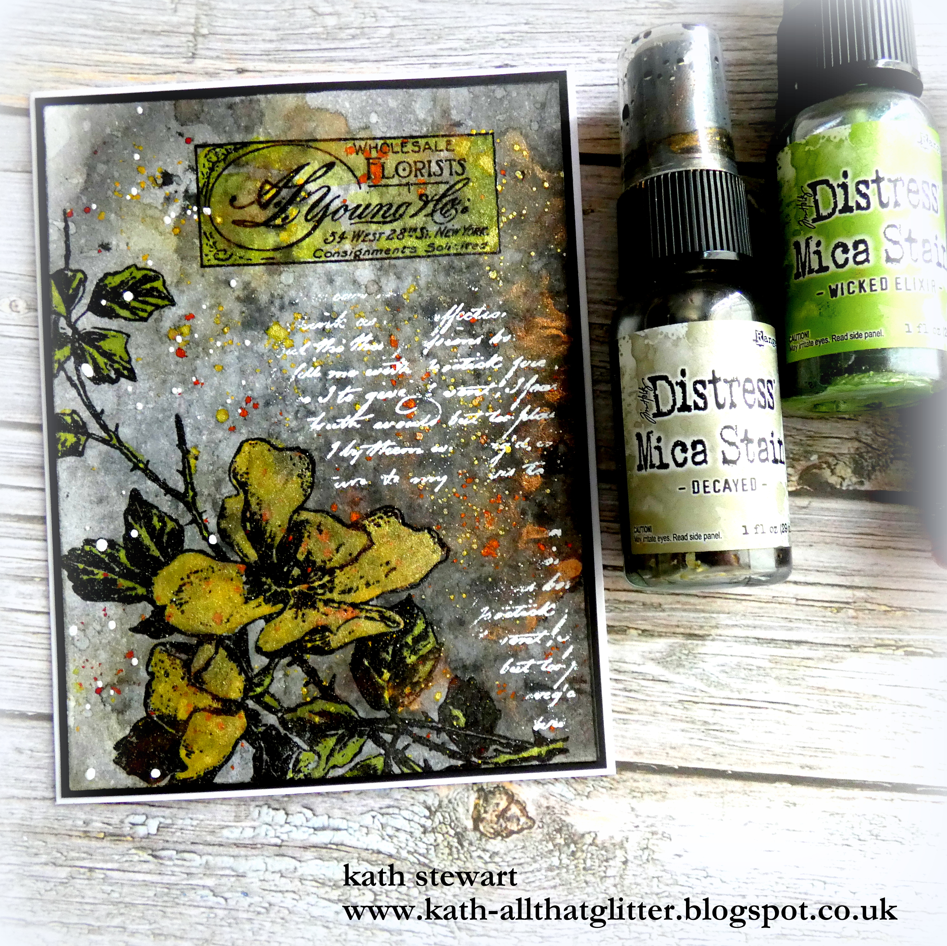 Kath's Blog......diary of the everyday life of a crafter: Tim Holtz/Ranger  - Halloween Distress Mica Stains