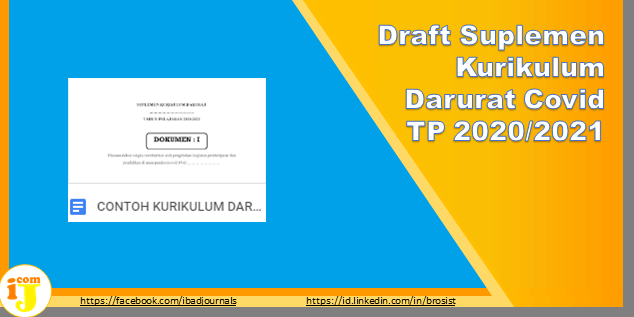 Draft Suplemen Kurikulum Darurat Covid TP 2020/2021