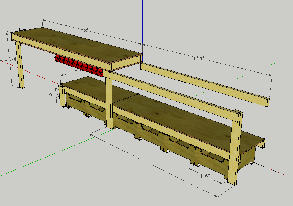 Heavy Duty Garage Workbench Plans