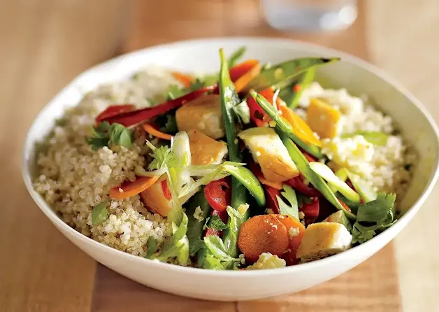 Quinoa and Vegetable Stir-Fry Summer Dinner
