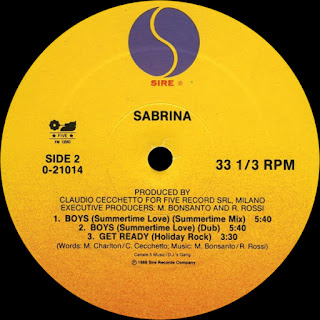 Boys (Summertime Love) (Dub Version) - Sabrina http://80smusicremixes.blogspot.co.uk