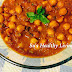 Chole  aka Chana masala ( Chick peas in tangy tomato-onion sauce)