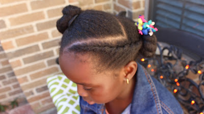 Natural Hair Kids Hairstyle : 5 Minutes Protective Style