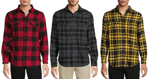 Image: George Men's Long Sleeve Flannel Shirt