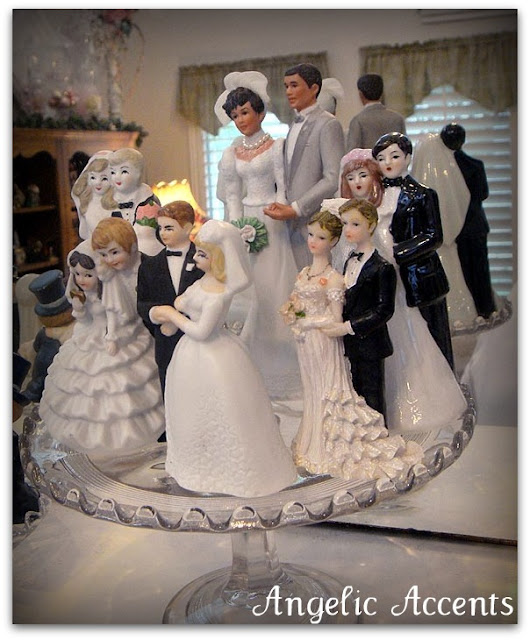 I could just go on and on about my love for wedding cake toppers vintage 