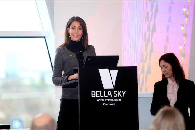 Princess Marie of Denmark attend the opening, as patron of the national association for Autism, the conference