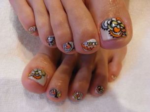 nail art designs for toes
