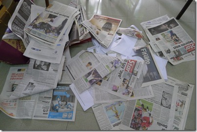 newspaper all over