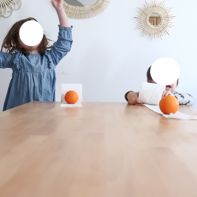 activité pour enfant avec rouleau de papier toilettes