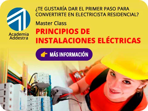 Inscríbete al curso *Principios de Instalaciones Eléctricas*