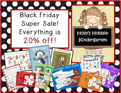 http://www.teacherspayteachers.com/Store/Hollys-Hobbie-Kindergarten