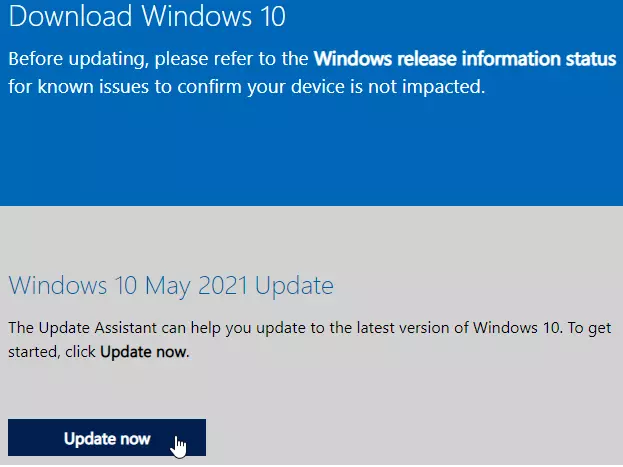 update Windows 10