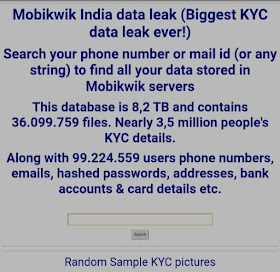 Mobikwik Data Leaked including our KYC documents