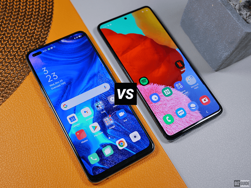 OPPO Reno4 vs Samsung Galaxy A51 Comparison