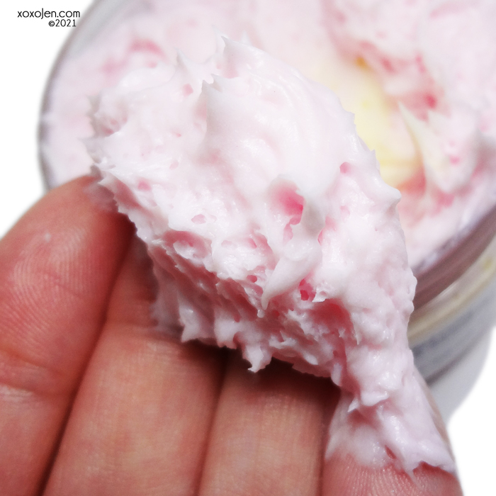 xoxoJen's swatch of The Soapy Chef Fresh Fruit Salad whipped body butter