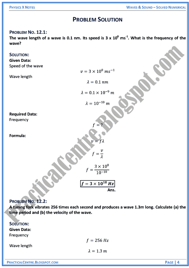 waves-and-sound-solved-numericals-example-and-problem-physics-x