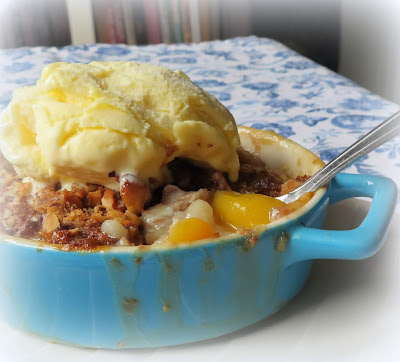 Peach Crunch Cake