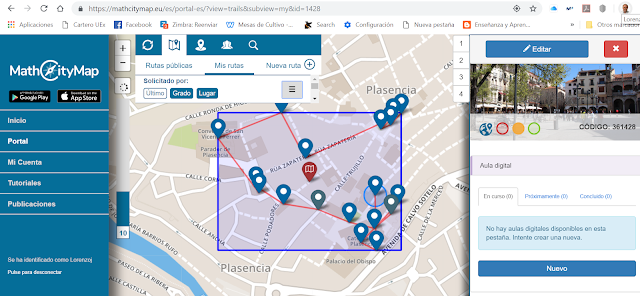 Mathcity map Ruta Psaeo matemático Plasencia Resolución de problemas