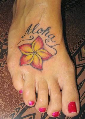 Flower Tattoos for Girls on Foot