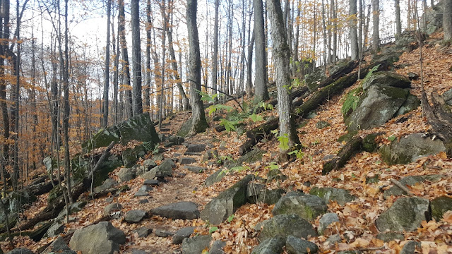 sentier des falaises à Prevost