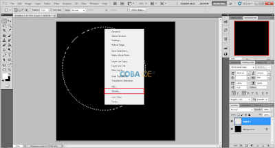 cara membuat tulisan/teks lingkaran dengan photoshop