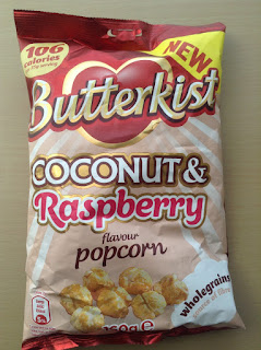 butterkist coconut and raspberry popcorn 