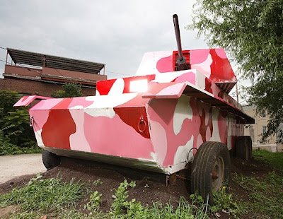 Burly Pink Pedal Powered Tank