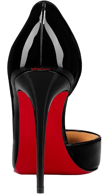 ♦Black Christian Louboutin Iriza patent leather high heel pumps #brilliantluxury