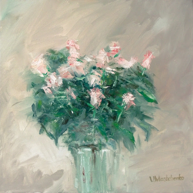 Bouquet of roses & Vitaliy Mashchenko