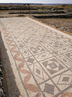 Mosaico en la Casa número 1 de Clunia