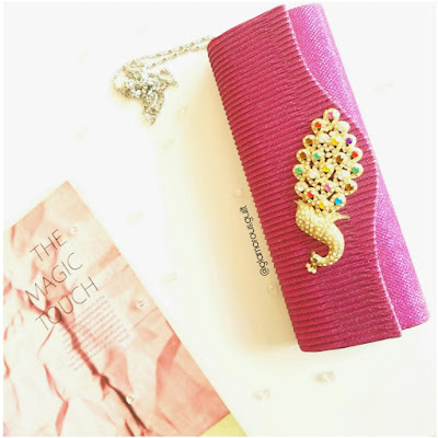 Pink Peacock Clutch - Stylo PK