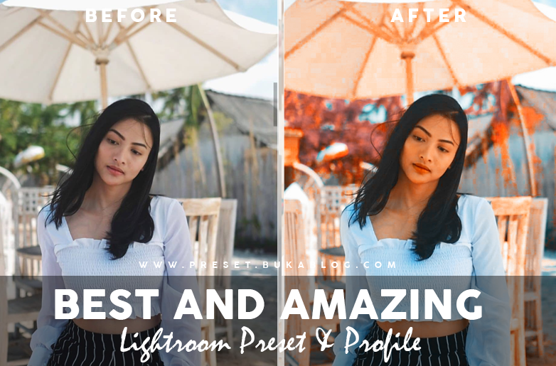 Before After Using Best Amazing Lightroom Profile and Preset