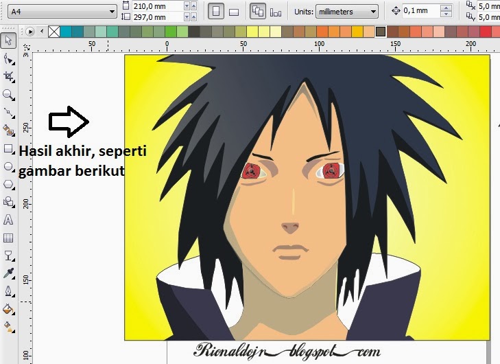 Corel draw tutorial cara membuat gambar kartun menggunakan corel draw lengkap