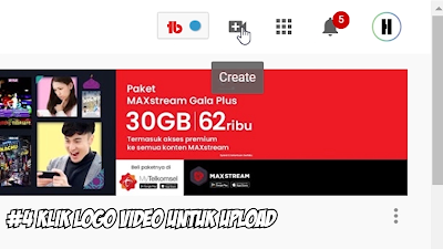 Klik Logo Video untuk Upload Video Youtube