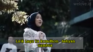 Lirik Lagu Ya Romdhon - Sabyan Gambus