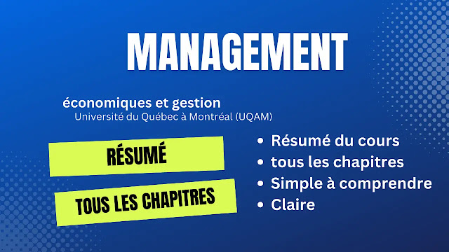 Résumé de Management - Université du Québec à Montréal UQAM