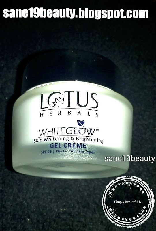 Review of Lotus Herbals Whiteglow skin whitening & brightening gel creme 14.