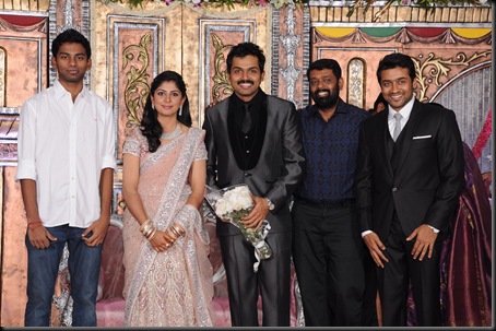karthi ranjini wedding reception stills0-21
