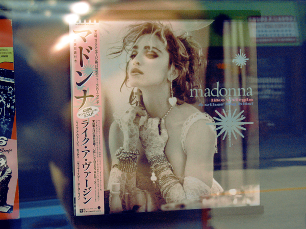 Madonna Like A Virgin, vinyl record Japanese version in Quebec secondhand record store