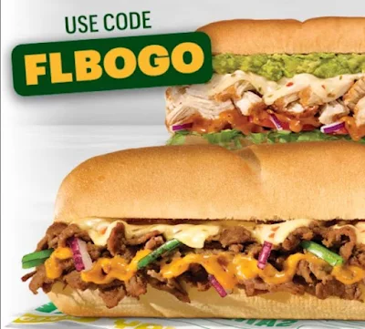 Subway 2023 buy-one-get-one-free Footlong deal.