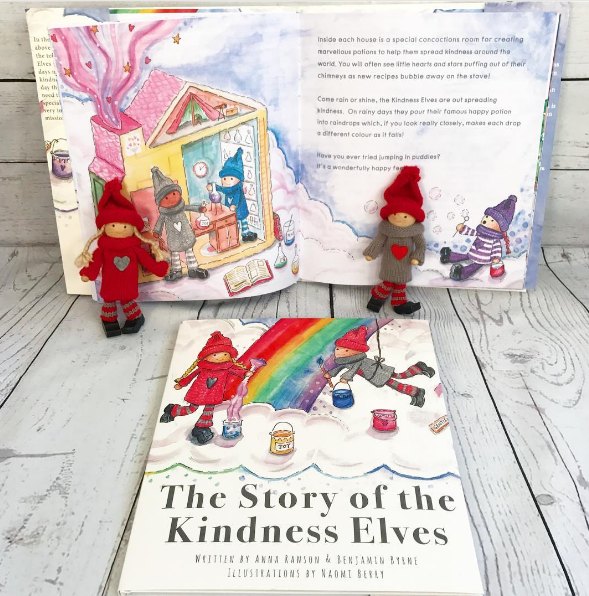 The Kindness Elves Review - Heart Wreath Craft for Kids