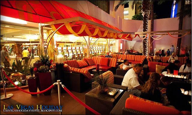 Pool deck by The Tank at the Golden Nugget Hotel & Casino