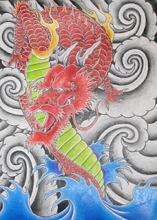Japanese Dragon Tattoo Design 7